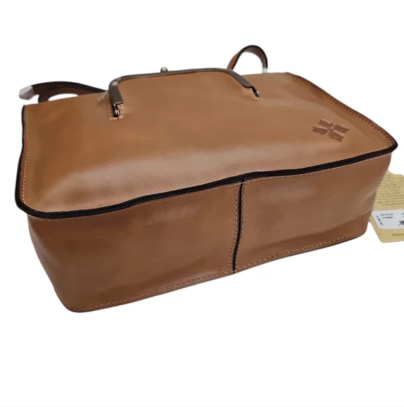 PATRICIA NASH Nazaire Framed Front Pocket Leather Crossbody - Picture 5 of 10